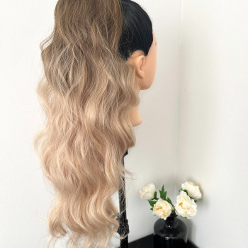 OMBRE PLAVI UVIJENI REP NA MREŽICU 65 CM