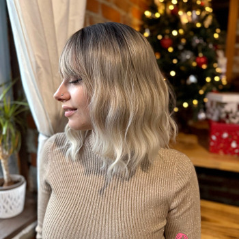 Perika Alba ombre plava
