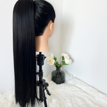 Crni ravan Velcro rep 60 cm