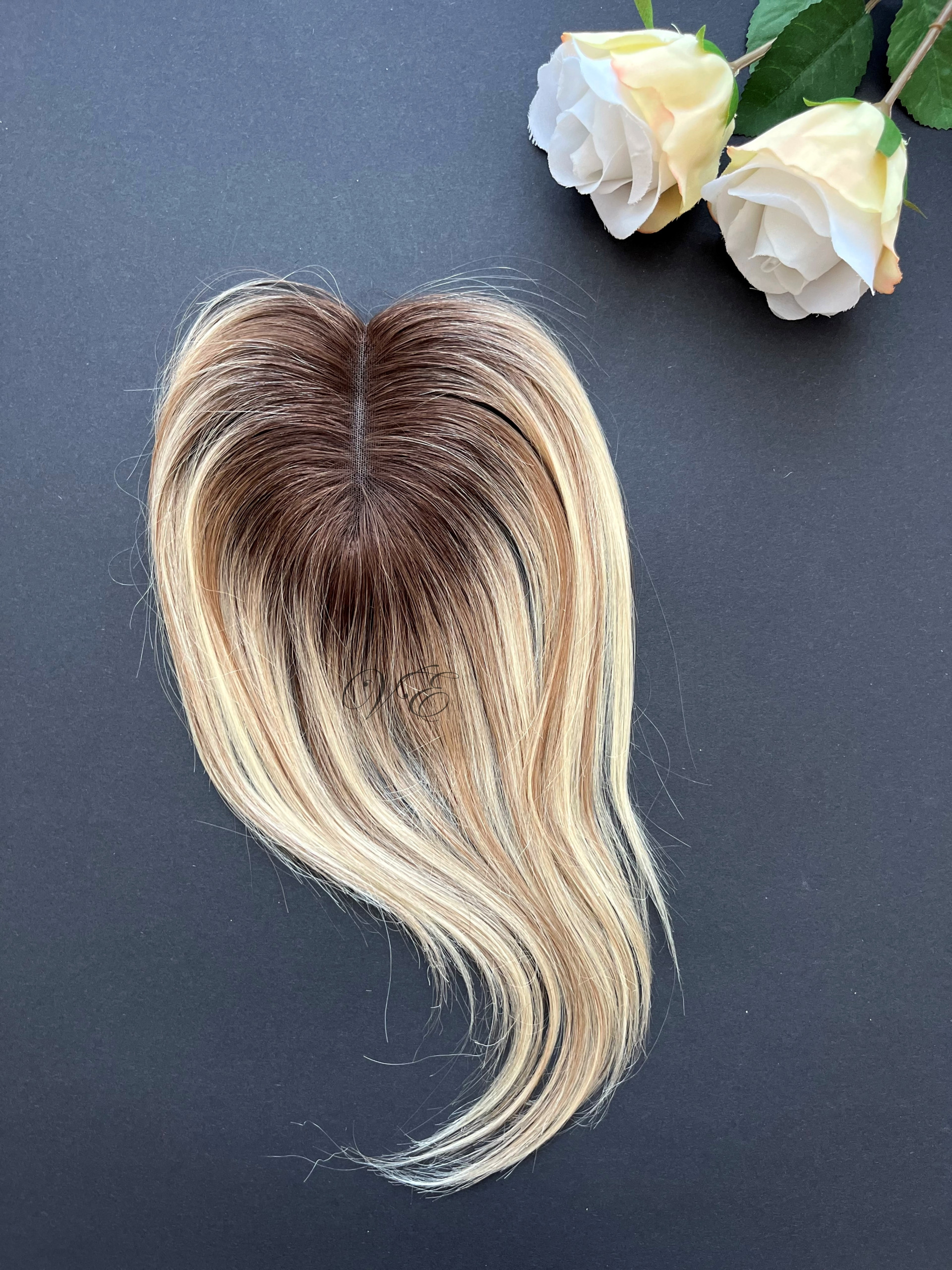 Plavi s pramenovima tupe 30 cm - Valentina ekstenzije