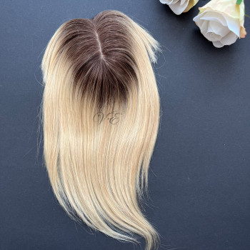 Ombre plavi tupe sa šiškama 25 cm
