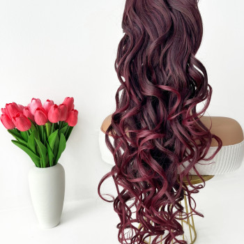 CRVENI FUTURA REP GLAMUR ~ LOKNE 70 CM