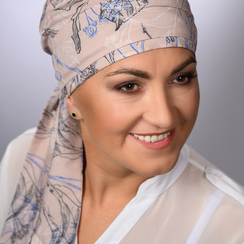 Turban Teresa krem (svila)