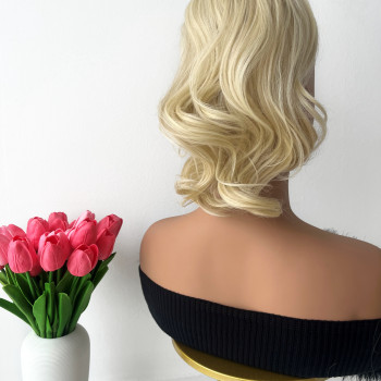 MOLLY™ BLONDE FUTURA REP NA MREŽICU ILI KOPČU 35 CM