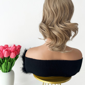 MOLLY™ ASH BLONDE FUTURA REP NA MREŽICU ILI KOPČU 35 CM