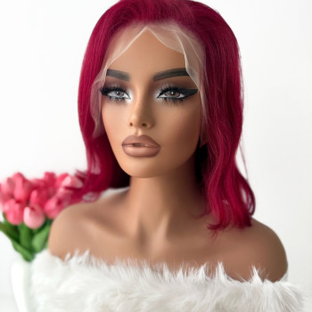 LUXURY perika od prirodne kose Autumn crvena (Ultra soft)