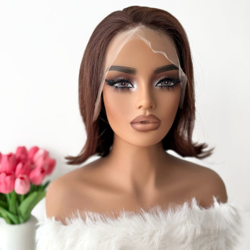 LUXURY perika od prirodne kose Autumn svijetlo smeđa (Ultra soft)