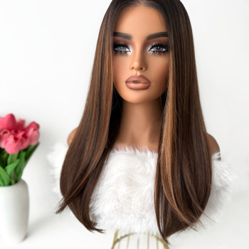 Wear&Go Luxury perika Valentina caramel brown (EXTRA GRIP)
