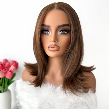 Wear&Go Luxury perika Violet med svijetlo smeđa